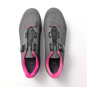 Fizik R5 Road Cycling Shoes Women EU 40 US 9 BOA Carbon + Cleats Dark Gray Pink